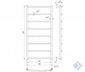 Класік HP 1100x530/500