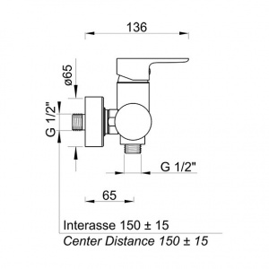 Змішувач Ponsi btestcdo03