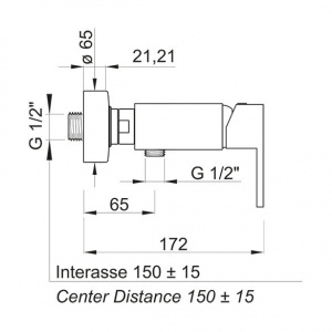 Змішувач Ponsi btitrcdo11
