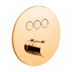 Змішувач для ванни/душу на 3 споживача Paffoni Compact Box, колір медове золото CPM019HG