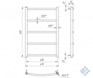 Класік HP 650x430/400