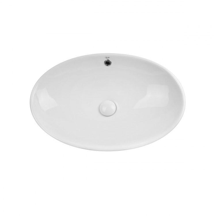 Раковина-чаша Qtap Dove 625х415х150 White с донным клапаном QT06113077W