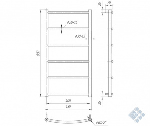 Класік HP 800x430/400
