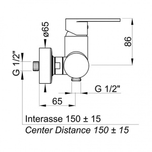 Змішувач Ponsi btvercdo04