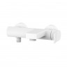 Змішувач для ванни Paffoni Tilt з регульованим душовим гарнітуром, колір білий TI023BO