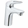 Смеситель для раковины Grohe Eurostyle 23930003 хром однорычажный S-Size + нажимной донный клапан