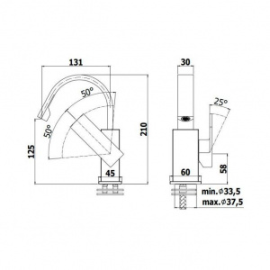 Змішувач для біде Paffoni Elle, без донного клапана, EL838CR