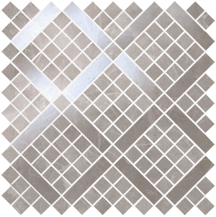 Marvel Grey Fleury Diagonal Mosaic
