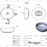 Умивальник MARK 425 MIRASOFT