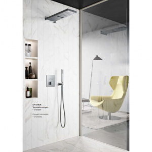 Змішувач для ванни/душу на 3 споживача Paffoni Compact Box, колір хром CPM519CR