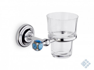 Склянка з тримачем для зубних щіток (mu02c) murano ibb