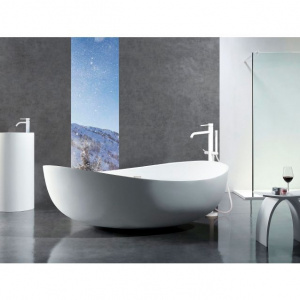 Змішувач для ванни для підлоги Paffoni Light, колір білий LIG032BO