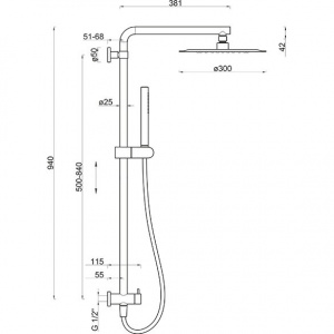 Душова система Ponsi bncolctn11
