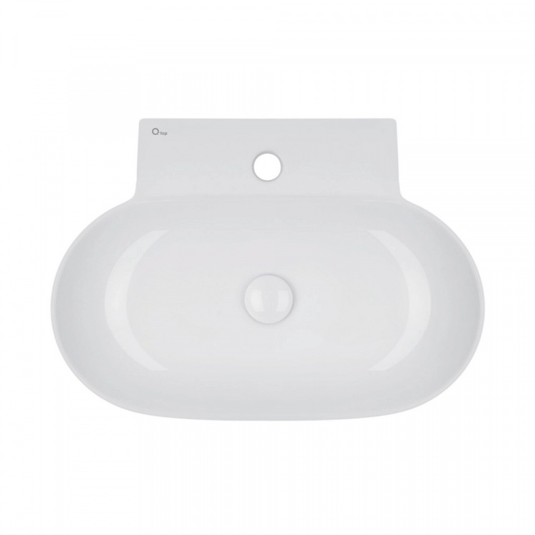 Раковина Qtap Cardinal 565х400х130 White с донным клапаном QT0411K177W