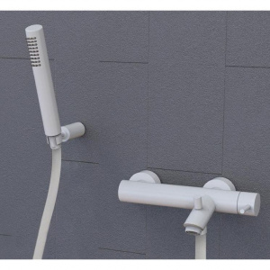 Змішувач для ванни/душу Paffoni Light з перемикачем у комплекті білий, колір білий LIG023BO