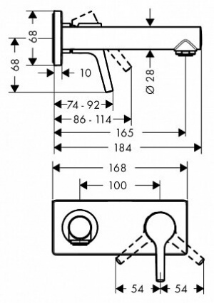 Змішувач для раковини Hansgrohe Talis S 72110000