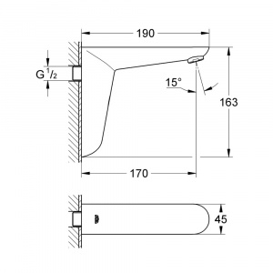 Euroeco Cosmopolitan E Інфрачервона електроніка для мийки без змішування (36274000)