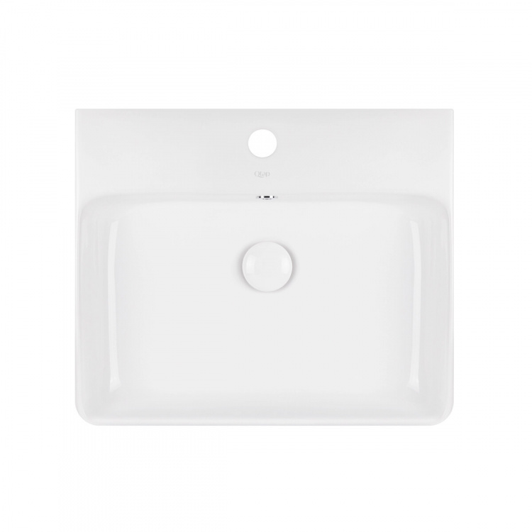Раковина Qtap Nando 500х420х130 White с донным клапаном QT1211K404AW