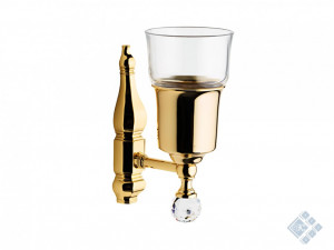 Склянка з тримачем для зубних щіток (qn02c sw) queen swarovski ibb