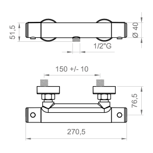 Змішувач термостатичний Ponsi bttrmces07