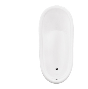 Ванна OTYLIA ретро 160х77 червона зовн біла всередині з ногами хром