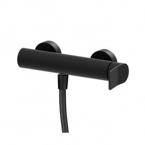 Змішувач для душу Paffoni Tilt з душовим гарнітуром, колір чорний TI168DNO