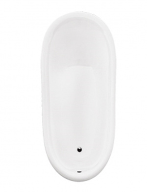 Ванна акрилова OTYLIA ретро 160х77 із ногами бронзовими