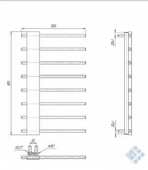 Комфорт 810x500/50