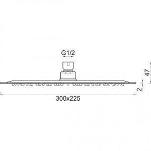 Верхній душ Ponsi BNSOFXSF31