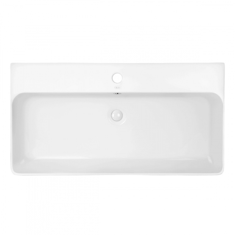 Раковина Qtap Nando 800х415х155 White с донным клапаном QT1211K419W