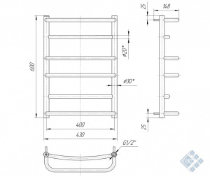 Люкс 600x430/400