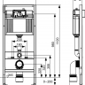 Инсталляция для унитаза TECEbase kit 9400405 (кнопка прокладка крепление)