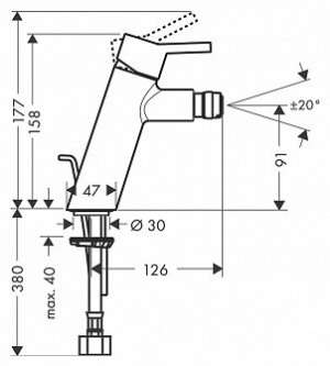 Змішувач для біде Hansgrohe Talis S2 32240000
