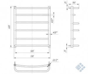 Люкс 600x530/500