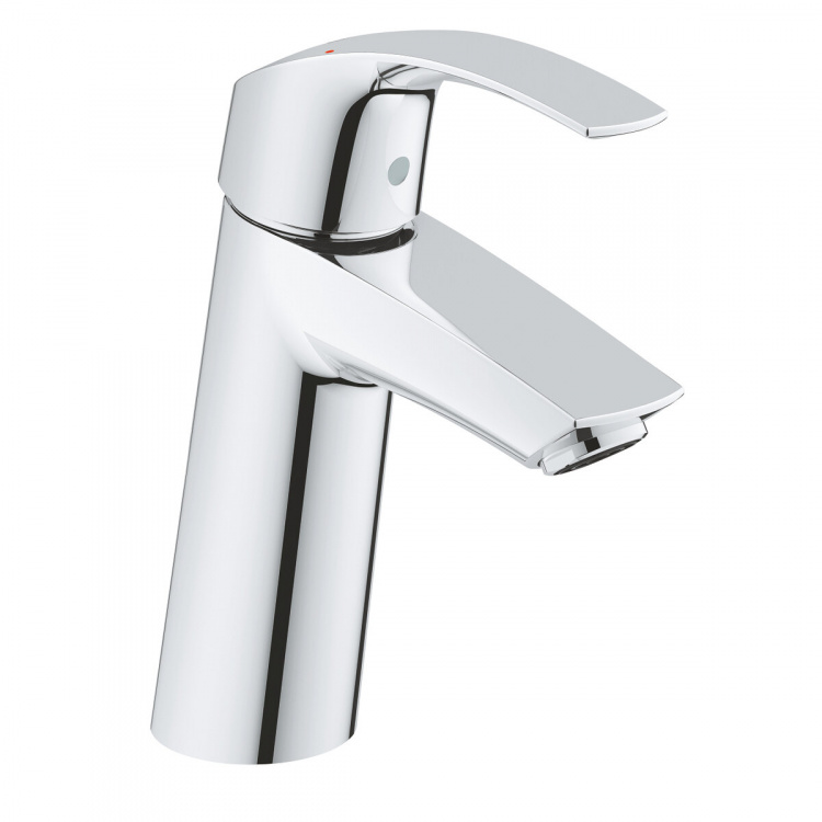 Змішувач для раковини Grohe Eurosmart 23923002 хром одноважільний M-Size + натискний донний клапан