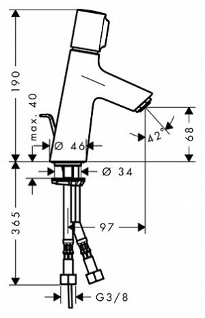 Змішувач для раковини Hansgrohe Talis Select s 72040000