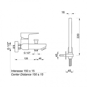 Змішувач Ponsi btcarcva01