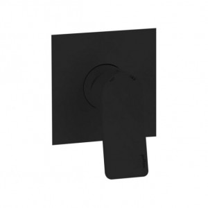 Змішувач для душу Paffoni Tilt із металевою накладкою, колір чорний TI010NO/M