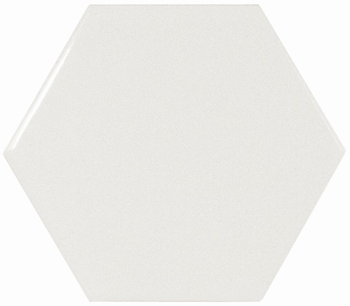 Плитка 10.1x11.6 scale hexagon porcelain white matt 22357