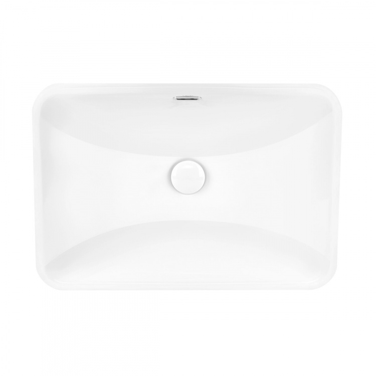 Раковина Qtap Jay 590х400х175 White с донным клапаном QT0711K306W