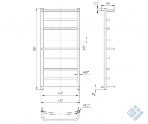 Люкс 900x430/400