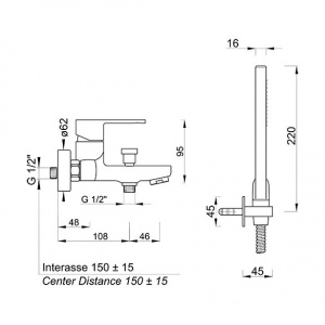 Змішувач Ponsi bt mcr cva01