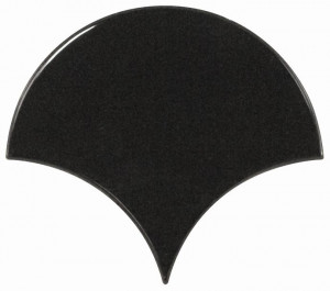 Плитка 10.6x12 scale fan black