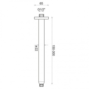 Кронштейн верхнього душу Ponsi BNBRACBR21