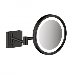 Зеркало hansgrohe addstoris с подсветкой led черный матовый (41790670)