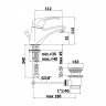 Змішувач для раковини Paffoni Nettuno Due, з донним клапаном ND075CO
