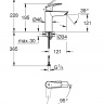 Смеситель для раковины Grohe Eurosmart New 2339530E хром однорычажный M-Size