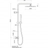 Душевая система с термостатом Ponsi bncolctn01