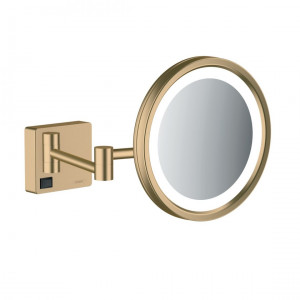 Зеркало hansgrohe addstoris с подсветкой led бронзовый матовый (41790140)