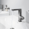 Змішувач для раковини Grohe Plus 23871AL3 графітовий одноважільний М-Size